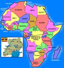 Uganda map